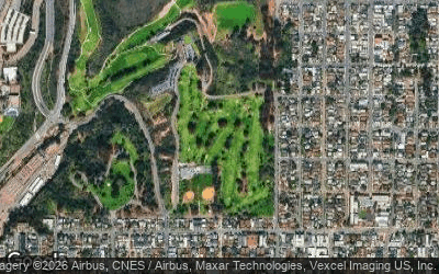 Balboa Park Executive Golf Course aerial view