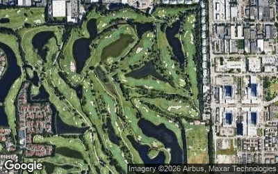Doral Golf Resort and Spa 'The Blue monster' aerial view