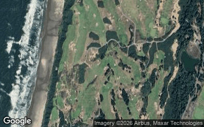 Bandon Dunes Resort (Pacific Dunes Course) aerial view