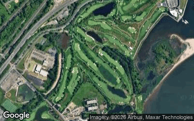 Liberty National Golf Course aerial view