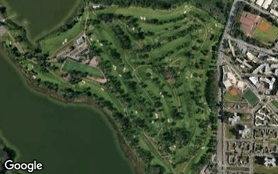 Harding Park Golf Course (18) aerial view