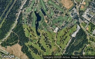 Memorial Park Golf Course aerial view