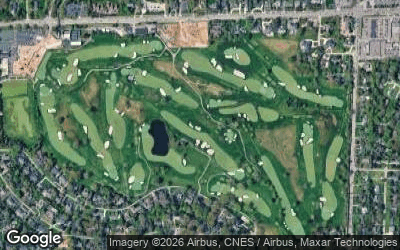 Oakland Hills Country Club (South Course) aerial view