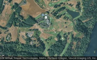 Oregon Golf Club, The aerial view