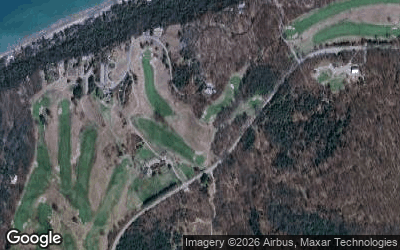 Crystal Downs Country Club aerial view