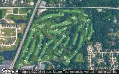 Olympia Fields Country Club (North Course) aerial view