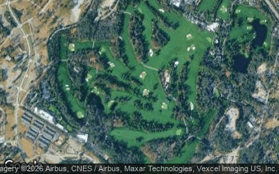 Augusta National Golf Club aerial view