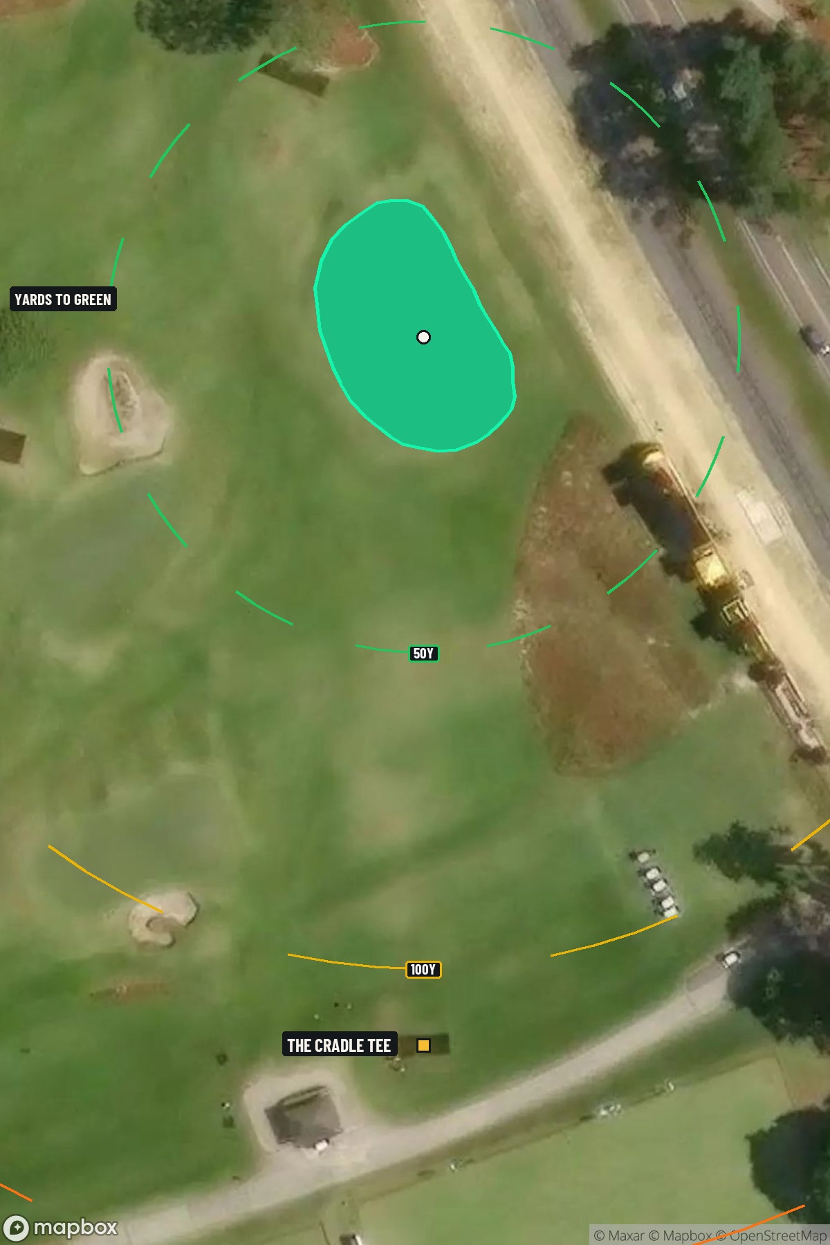 Hole 1 aerial at Pinehurst Resort Country Club The Cradle