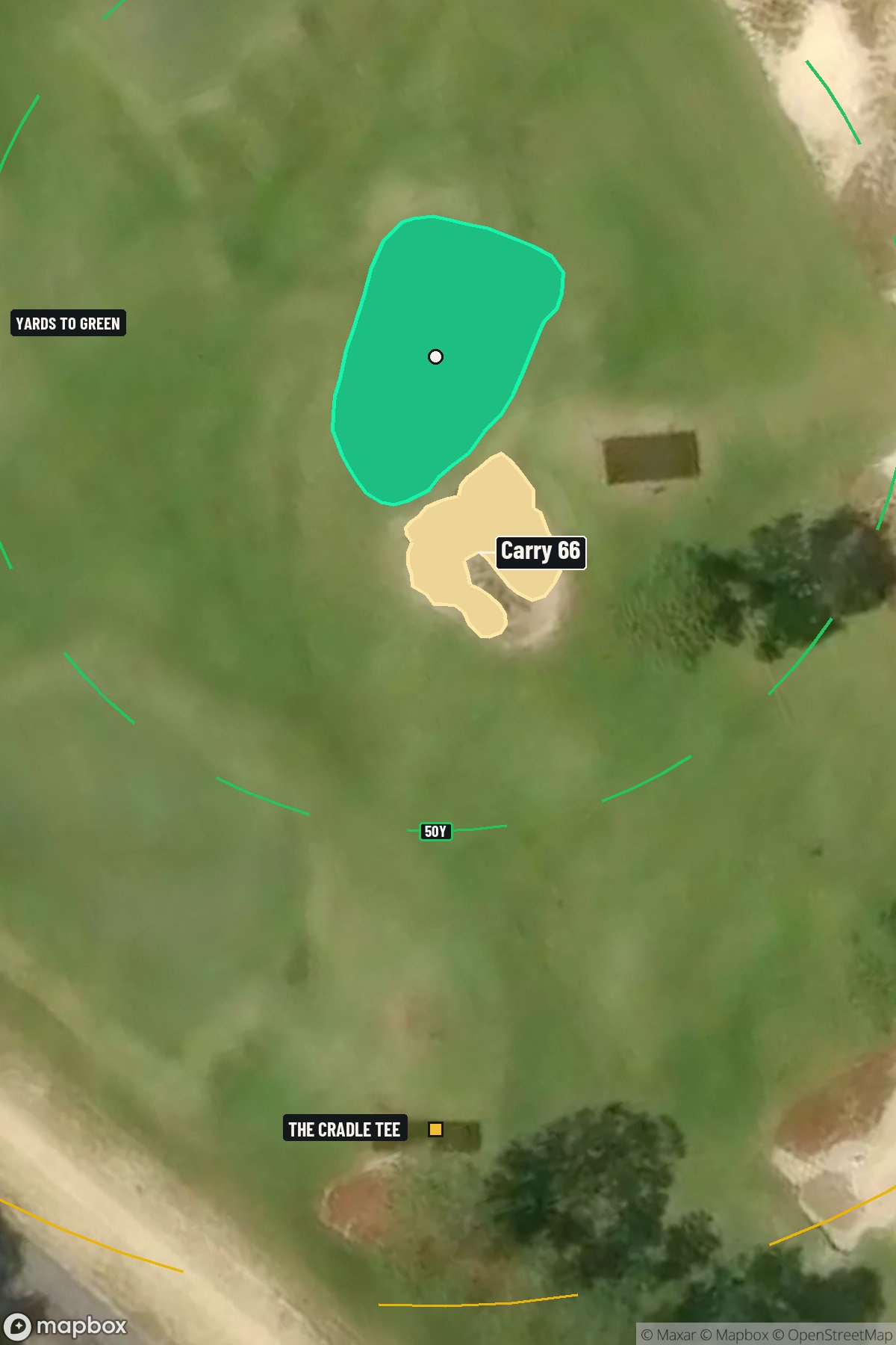 Hole 2 aerial at Pinehurst Resort Country Club The Cradle