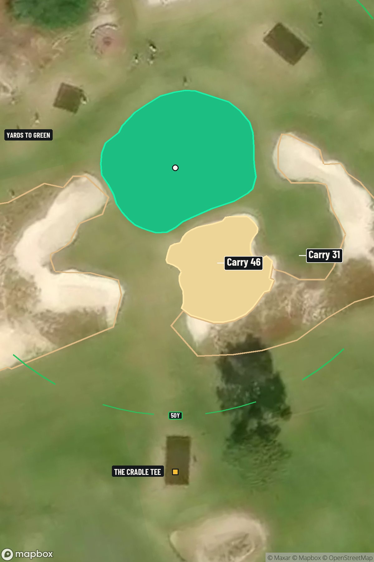 Hole 3 aerial at Pinehurst Resort Country Club The Cradle