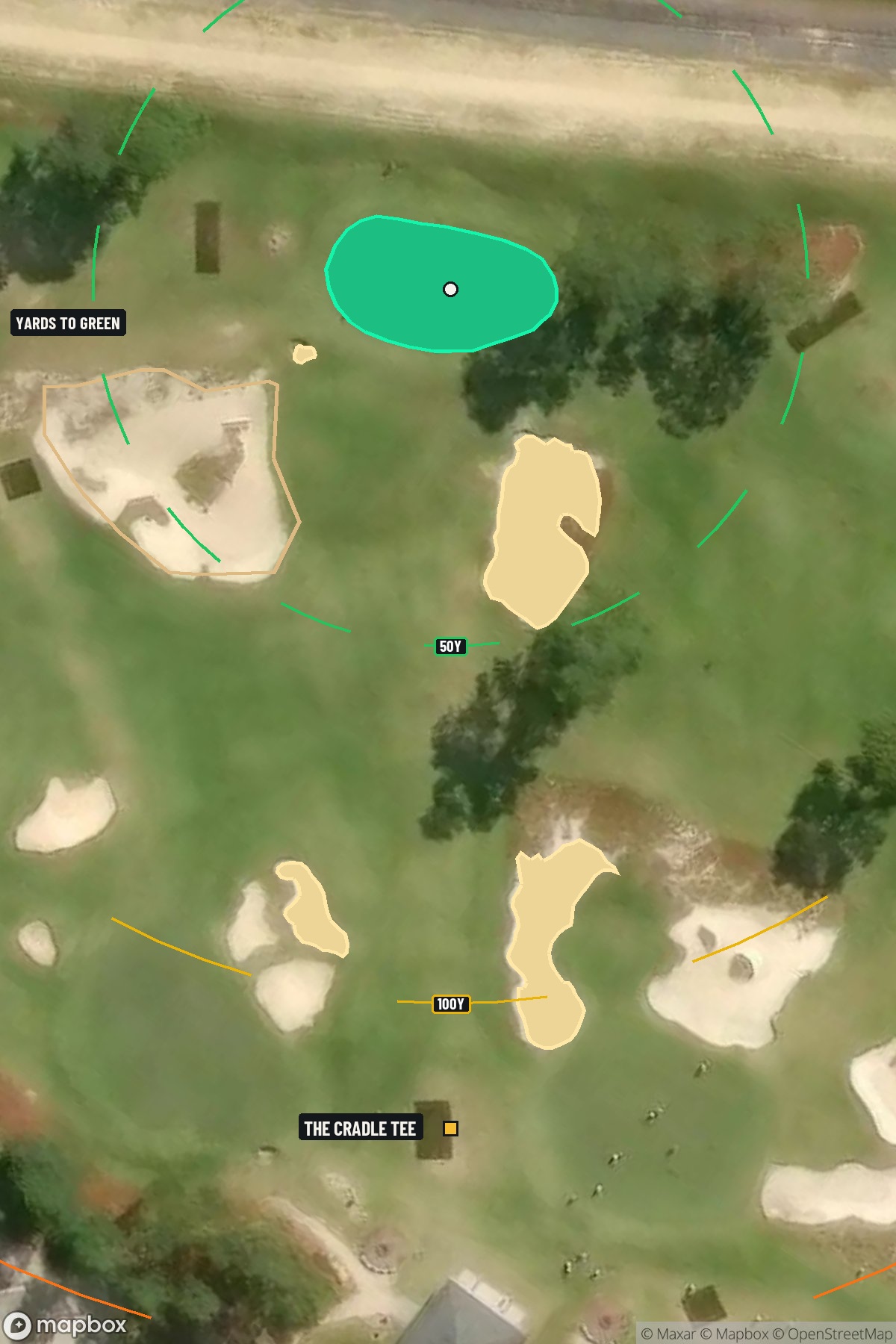 Hole 4 aerial at Pinehurst Resort Country Club The Cradle