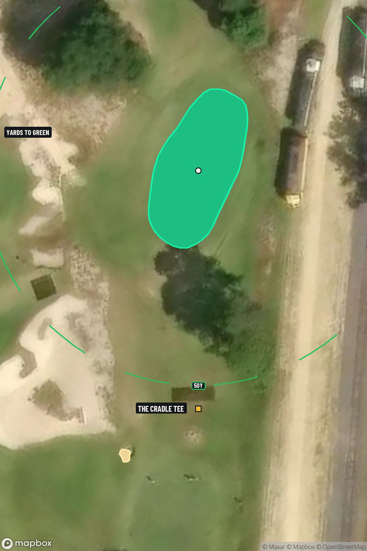 Hole 5 aerial at Pinehurst Resort Country Club The Cradle