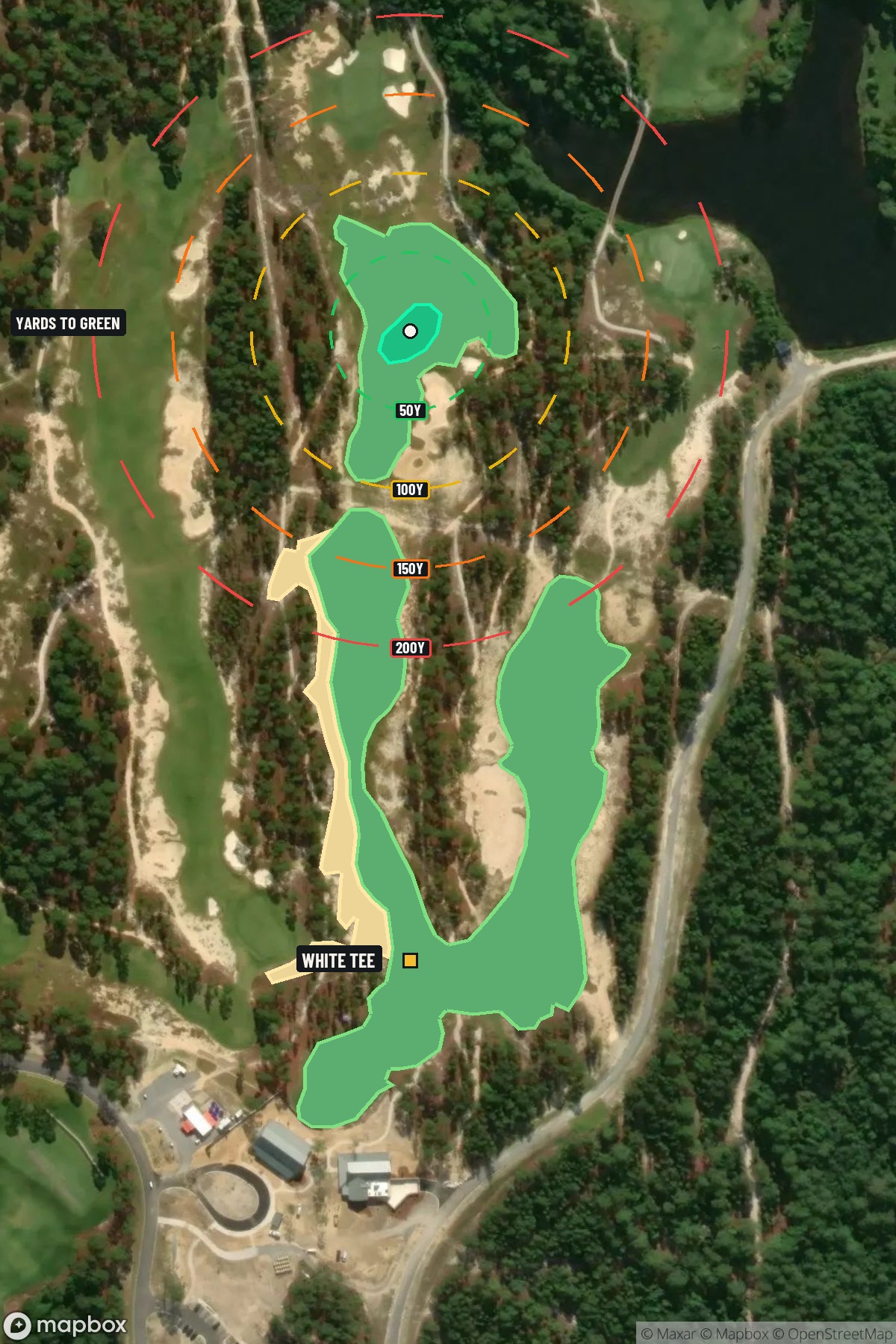 Hole 1 aerial at Pinehurst Resort Country Club No 10