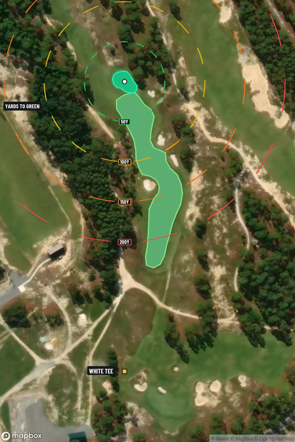 Hole 5 aerial at Pinehurst Resort Country Club No 10