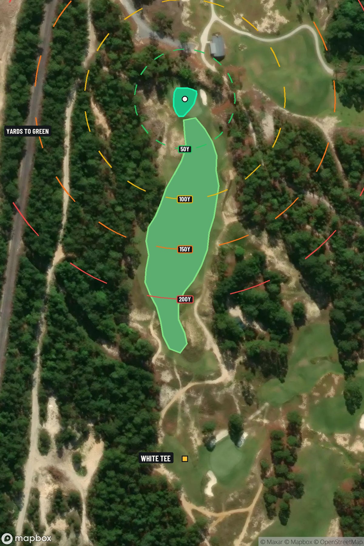 Hole 8 aerial at Pinehurst Resort Country Club No 10