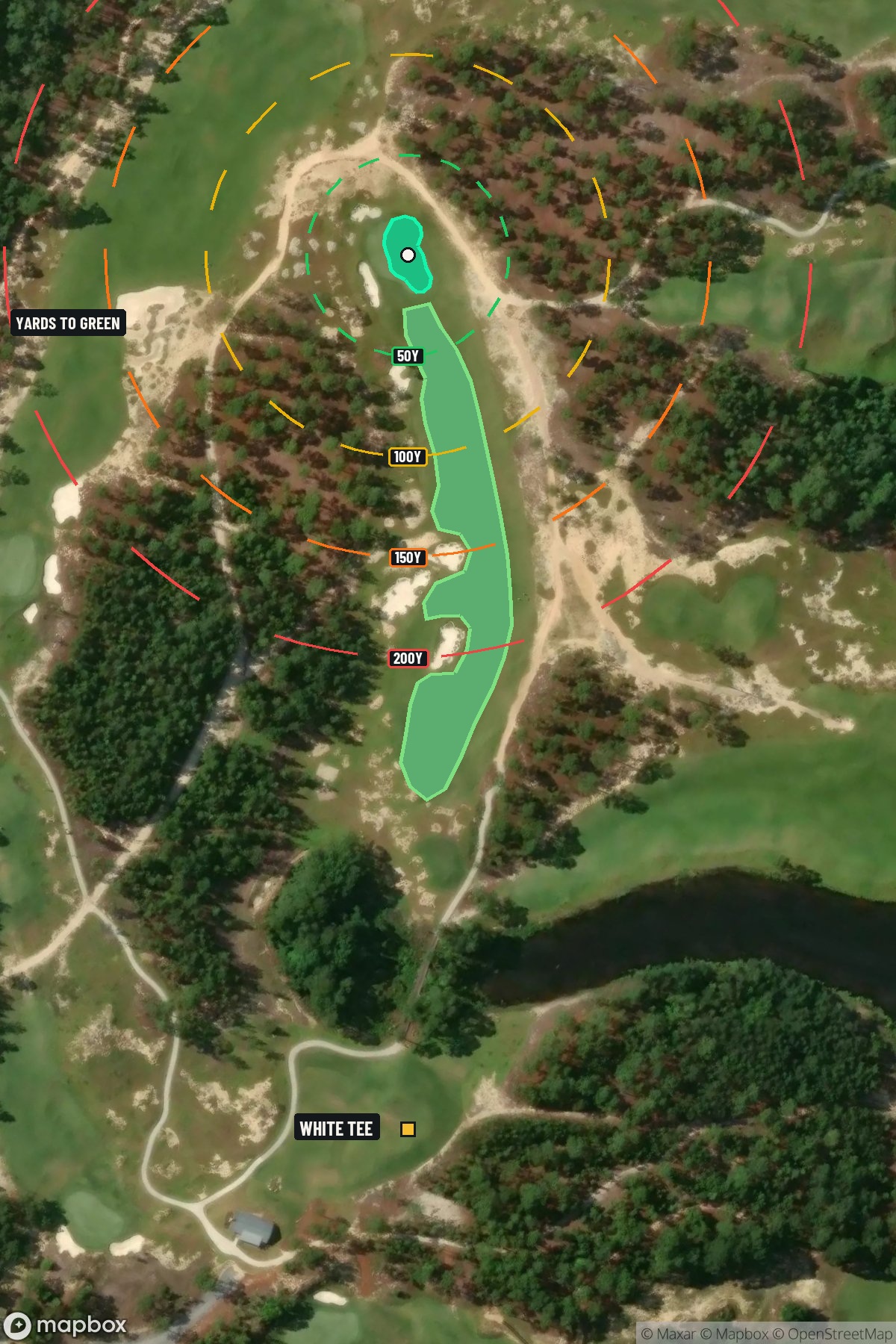 Hole 9 aerial at Pinehurst Resort Country Club No 10