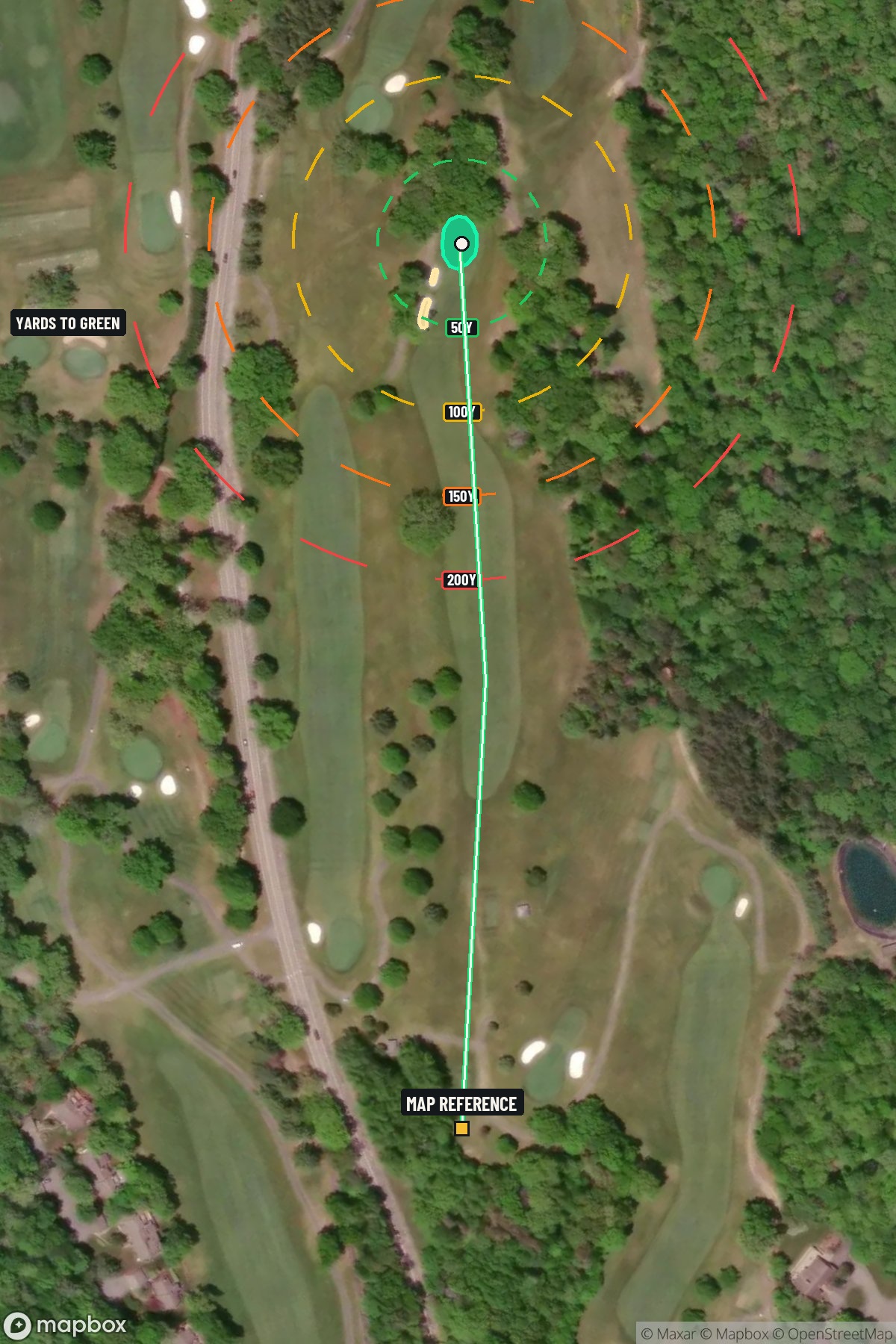 Hole 12 aerial at The Omni Homestead Resort Spa Old Course