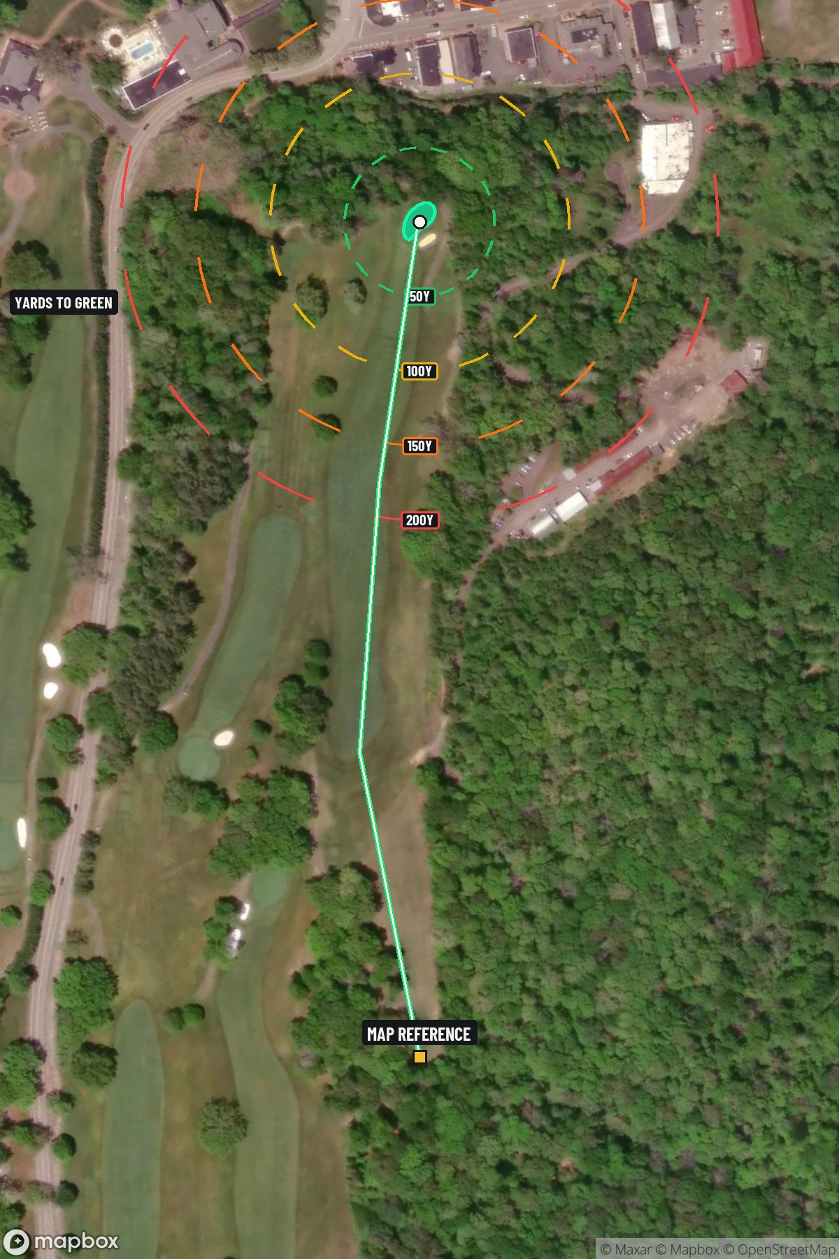 Hole 13 aerial at The Omni Homestead Resort Spa Old Course
