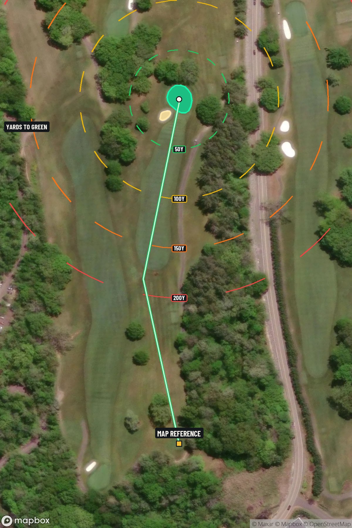 Hole 14 aerial at The Omni Homestead Resort Spa Old Course