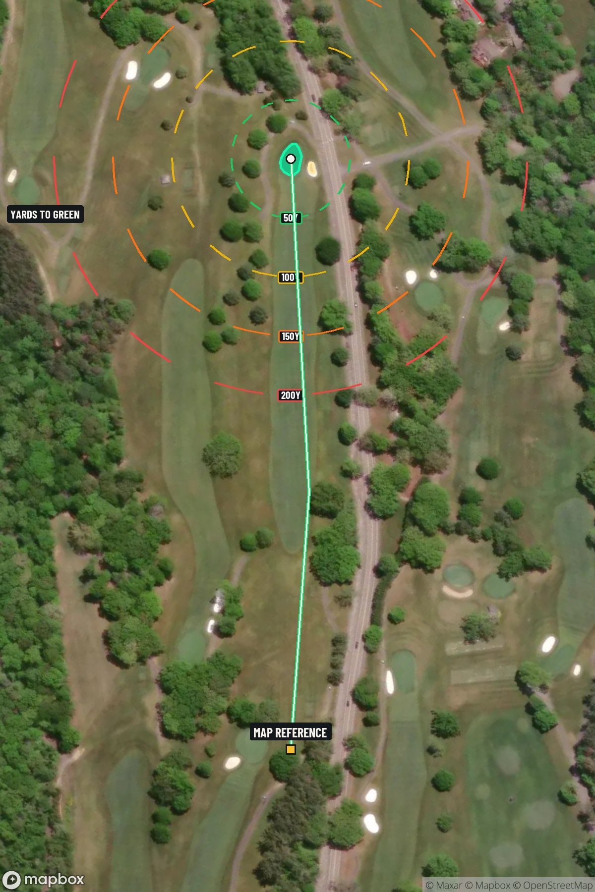Hole 15 aerial at The Omni Homestead Resort Spa Old Course