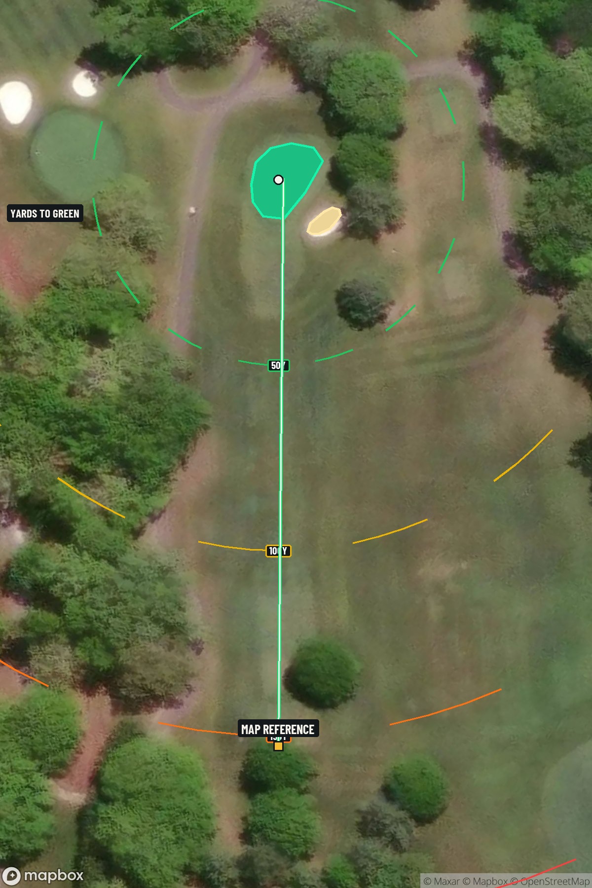 Hole 2 aerial at The Omni Homestead Resort Spa Old Course