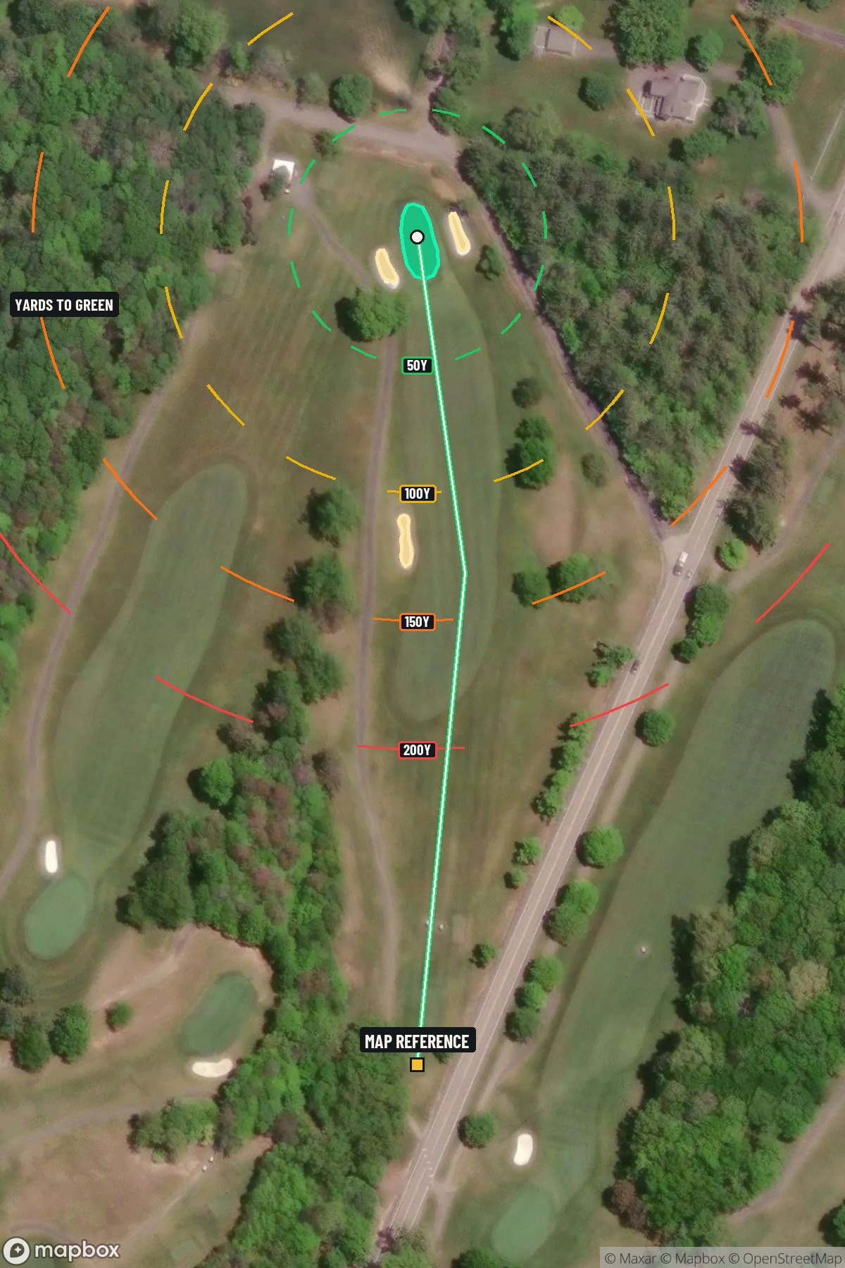 Hole 7 aerial at The Omni Homestead Resort Spa Old Course