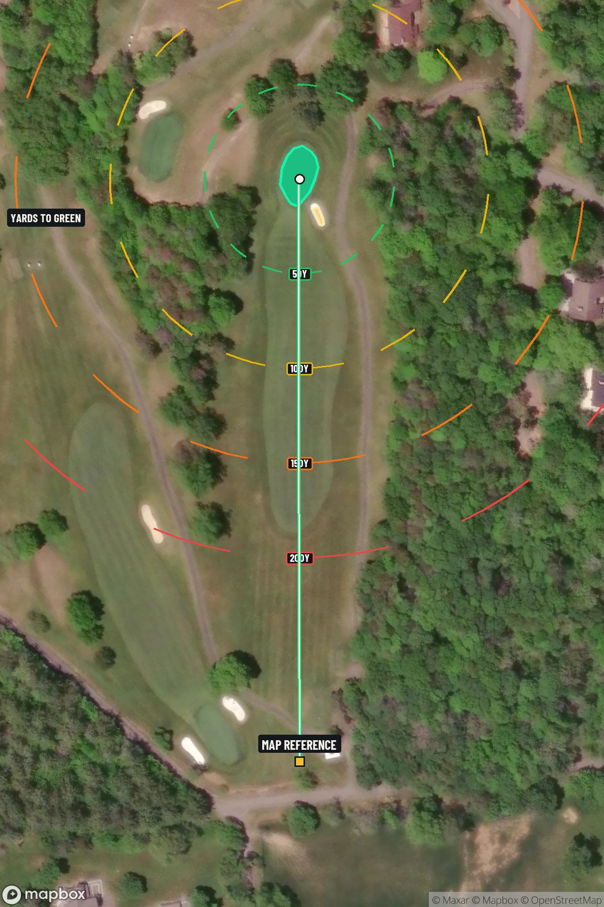 Hole 8 aerial at The Omni Homestead Resort Spa Old Course