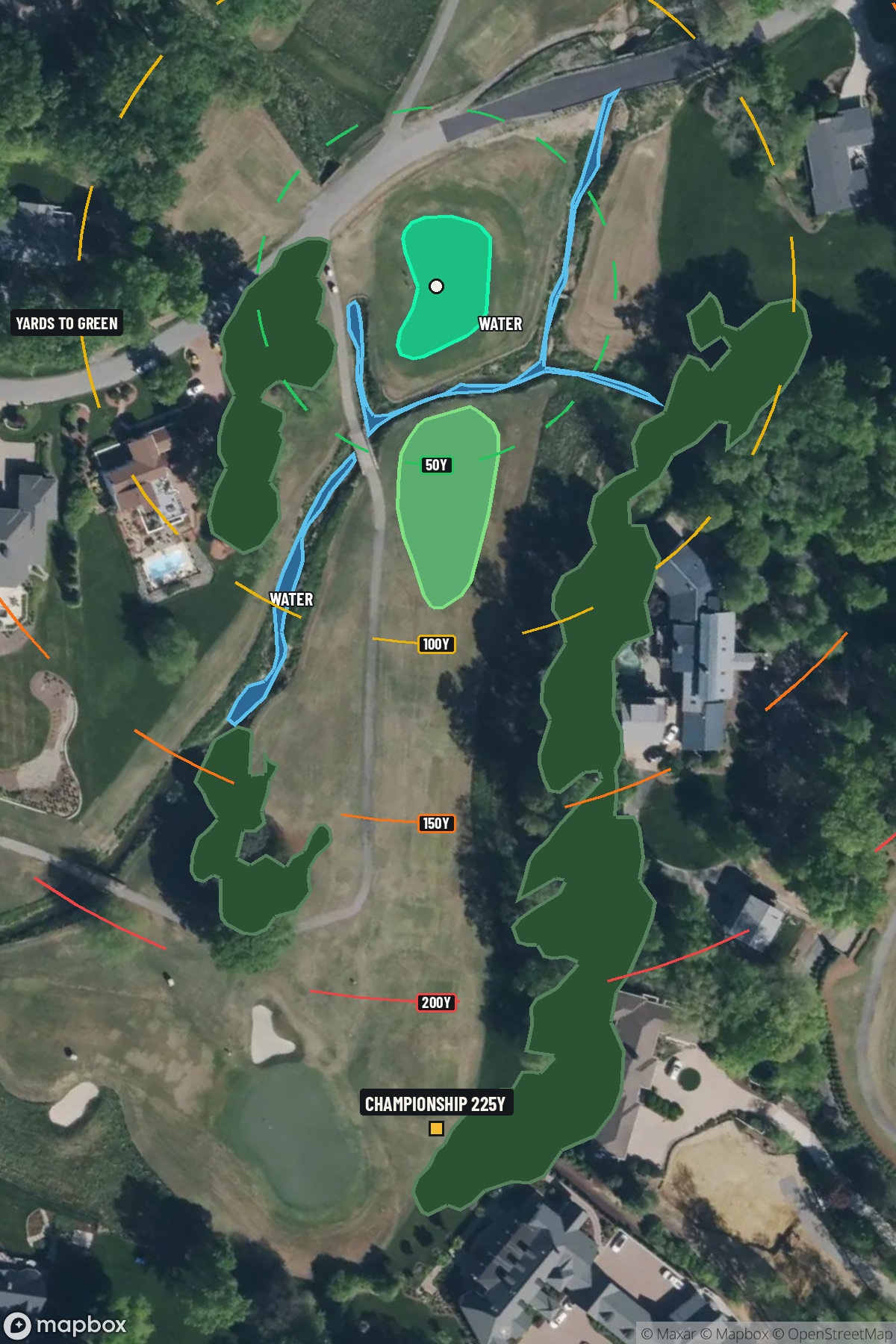 Hole 7 aerial at Sedgefield Country Club