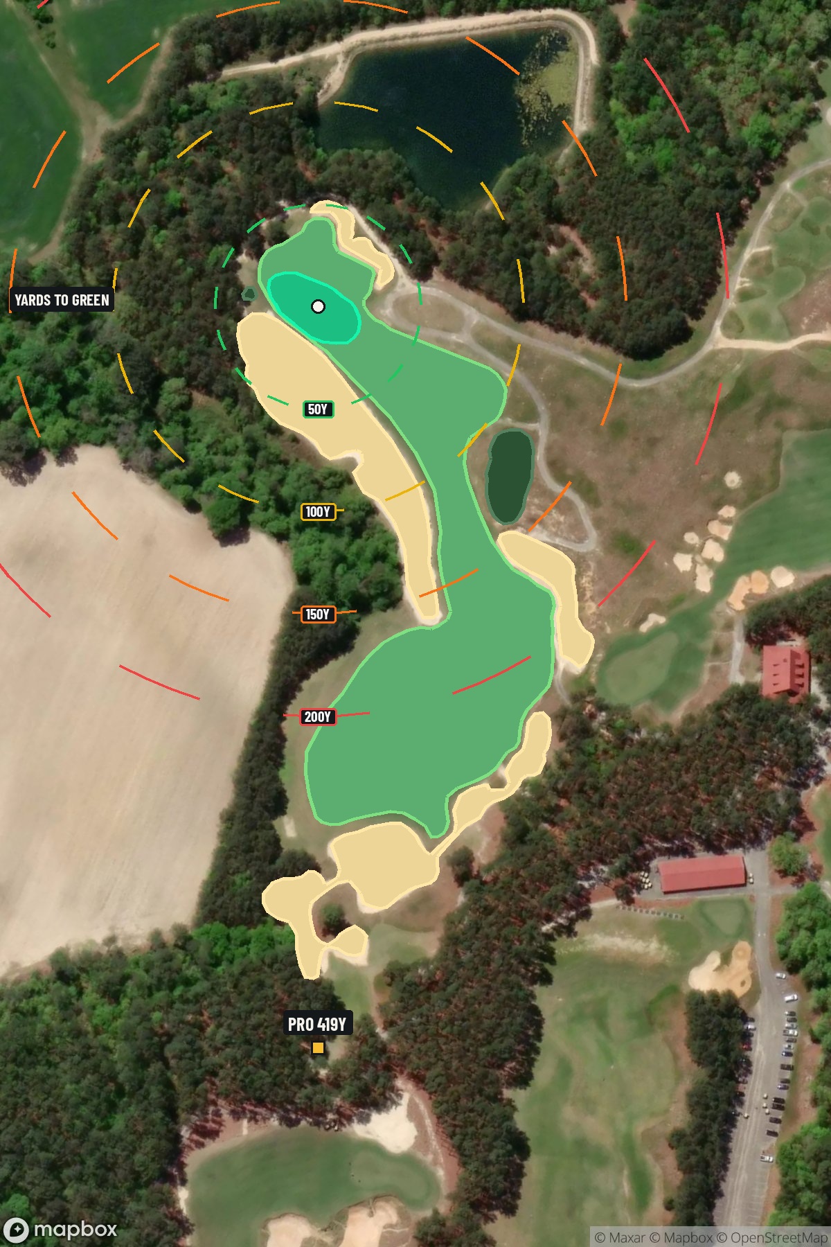 Hole 12 aerial at Tobacco Road Golf Club