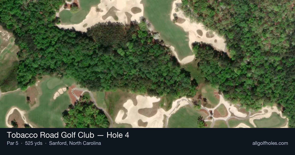 Hole 4 aerial at Tobacco Road Golf Club
