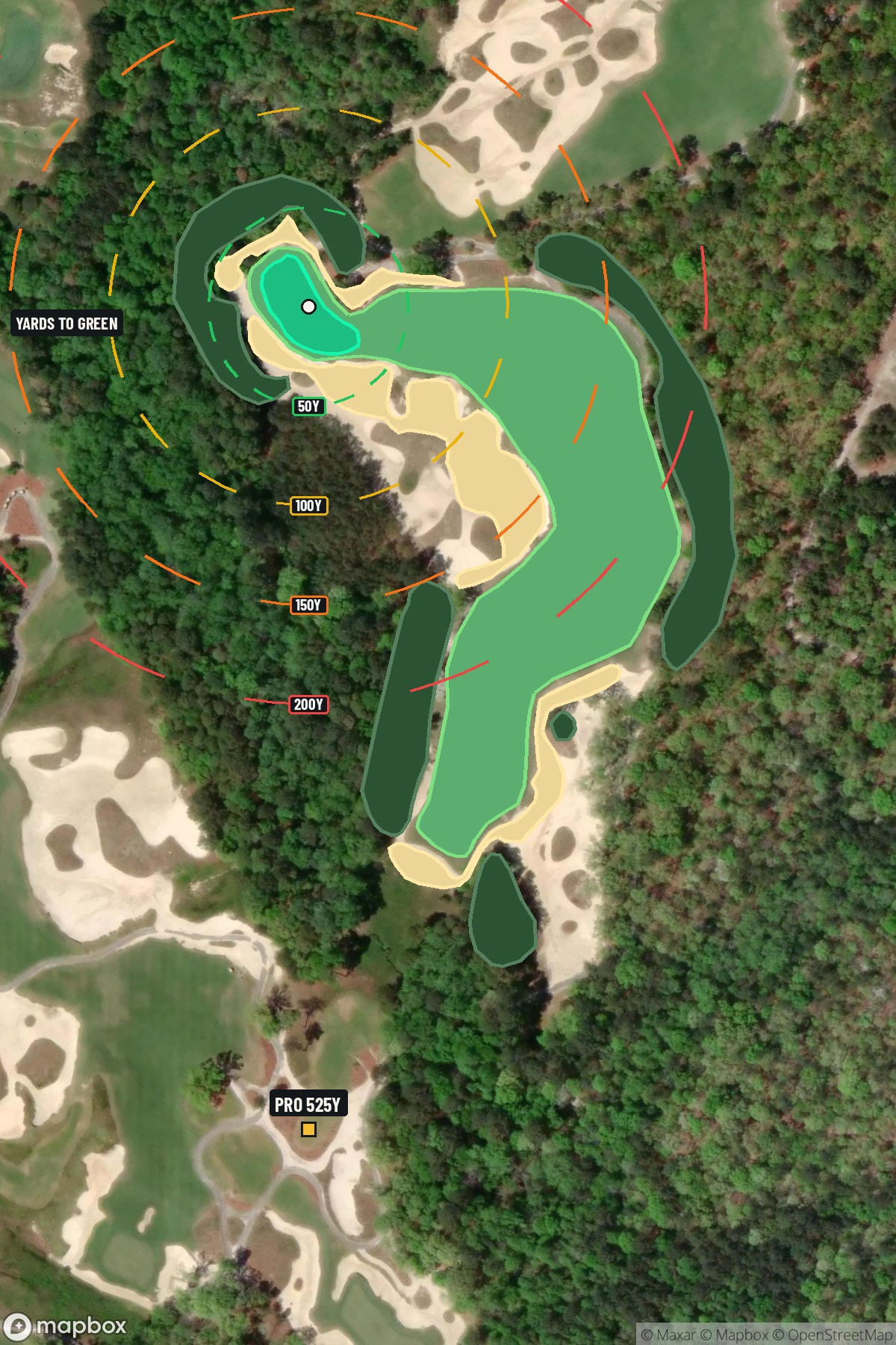 Hole 4 aerial at Tobacco Road Golf Club