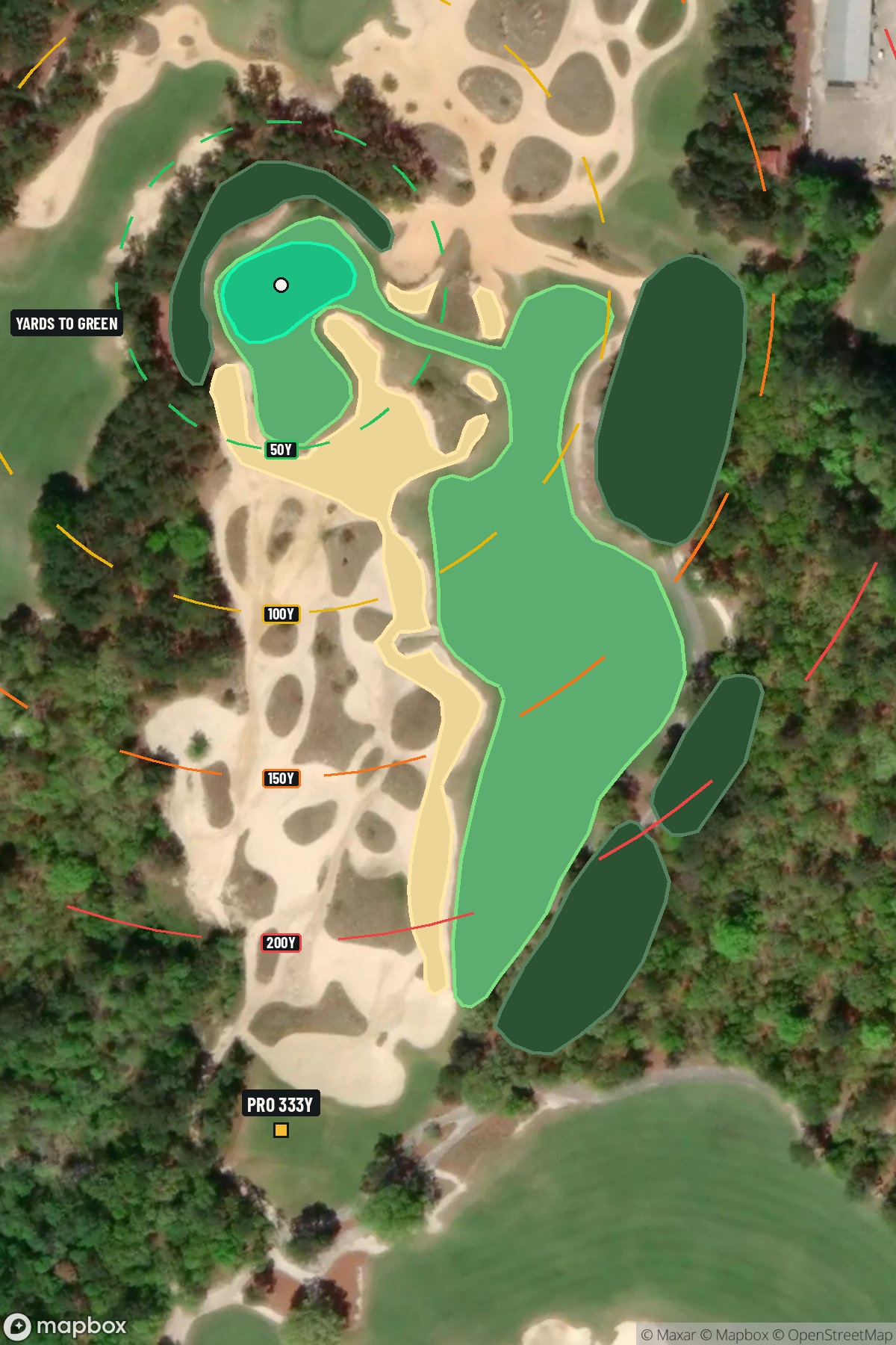 Hole 5 aerial at Tobacco Road Golf Club