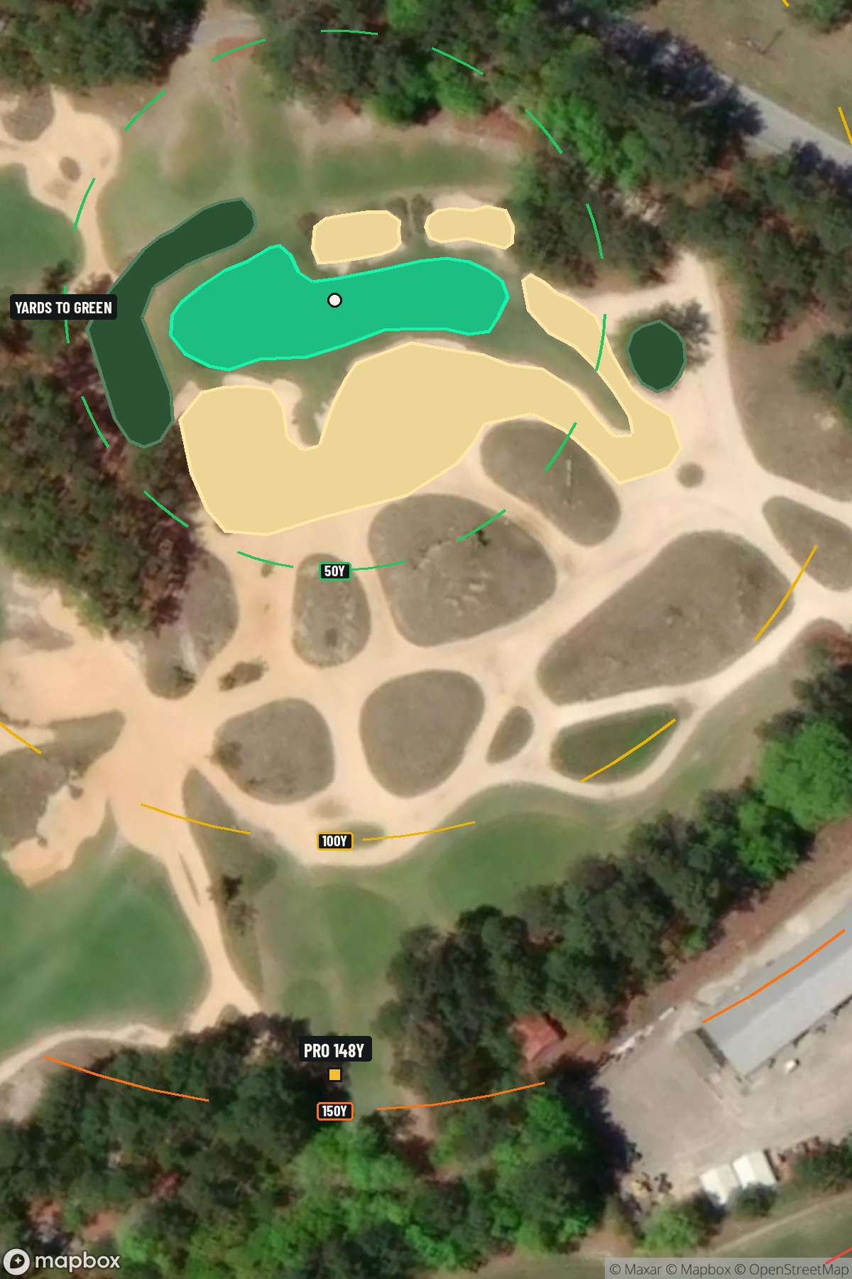 Hole 6 aerial at Tobacco Road Golf Club