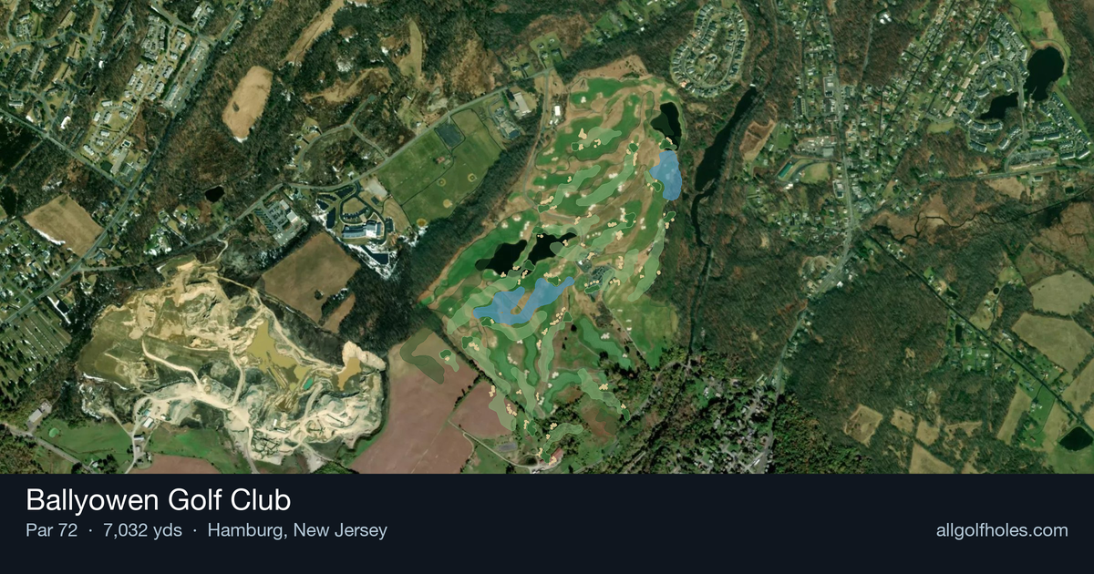 Ballyowen Golf Club aerial view