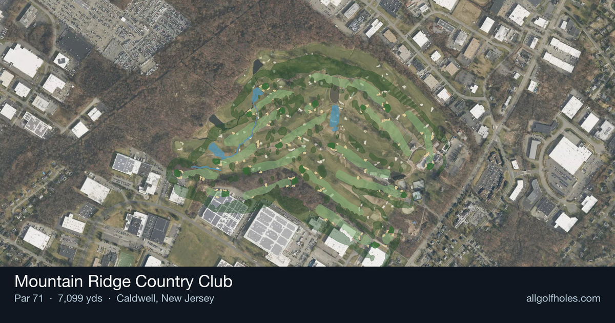 Mountain Ridge Country Club aerial view