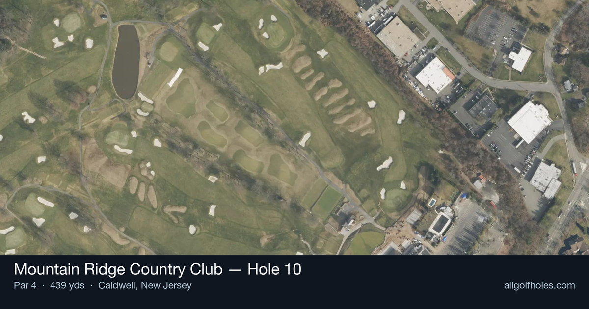 Hole 10 aerial at Mountain Ridge Country Club