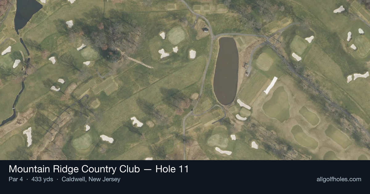 Hole 11 aerial at Mountain Ridge Country Club