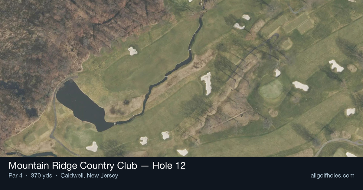 Hole 12 aerial at Mountain Ridge Country Club