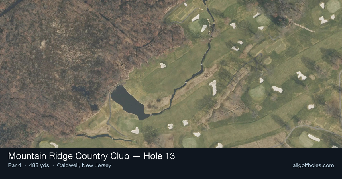 Hole 13 aerial at Mountain Ridge Country Club