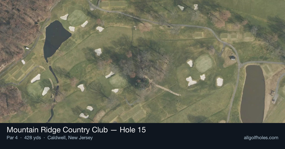 Hole 15 aerial at Mountain Ridge Country Club