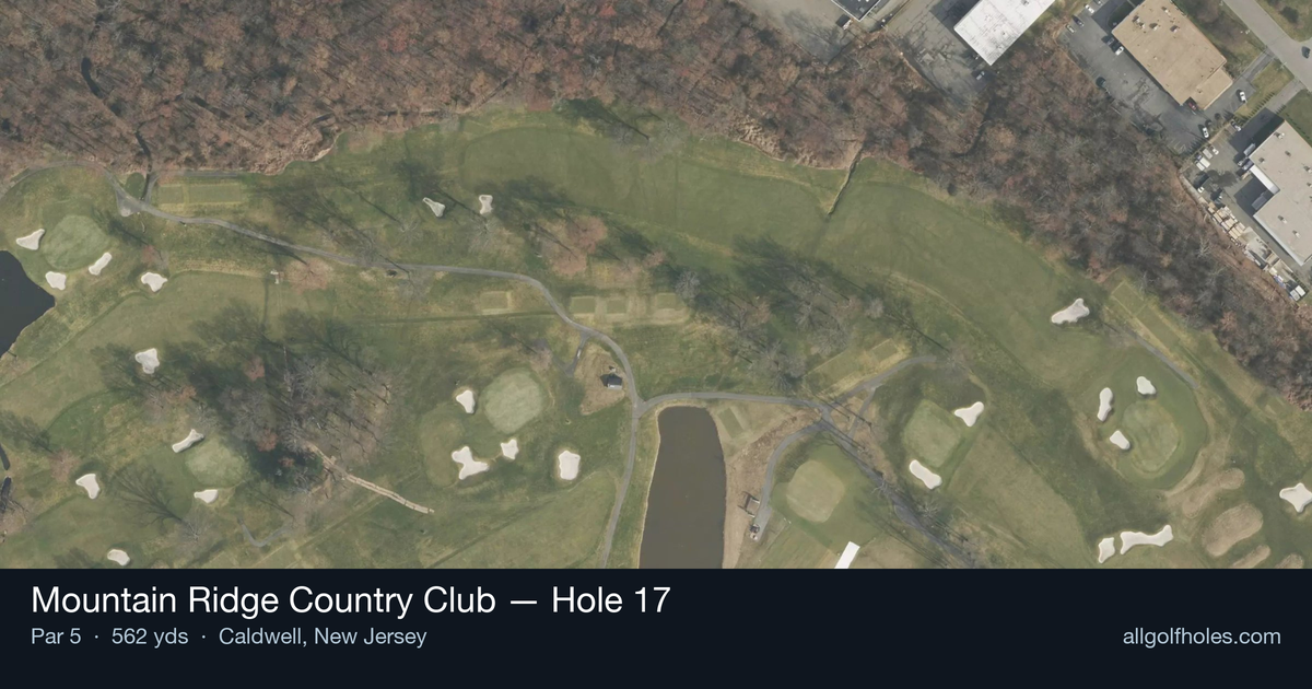 Hole 17 aerial at Mountain Ridge Country Club