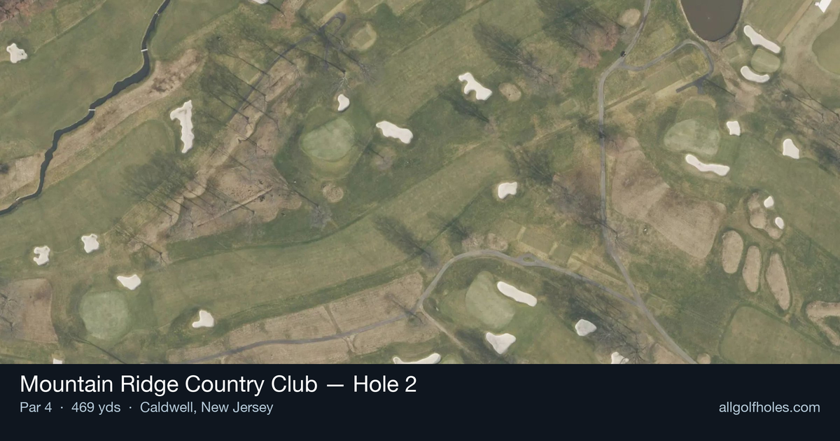 Hole 2 aerial at Mountain Ridge Country Club