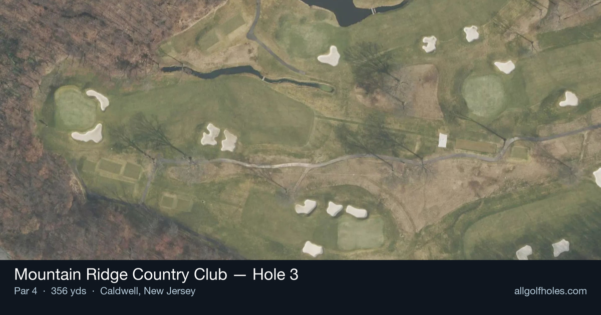 Hole 3 aerial at Mountain Ridge Country Club