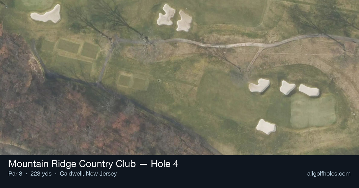 Hole 4 aerial at Mountain Ridge Country Club