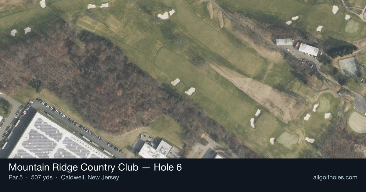Hole 6 aerial at Mountain Ridge Country Club