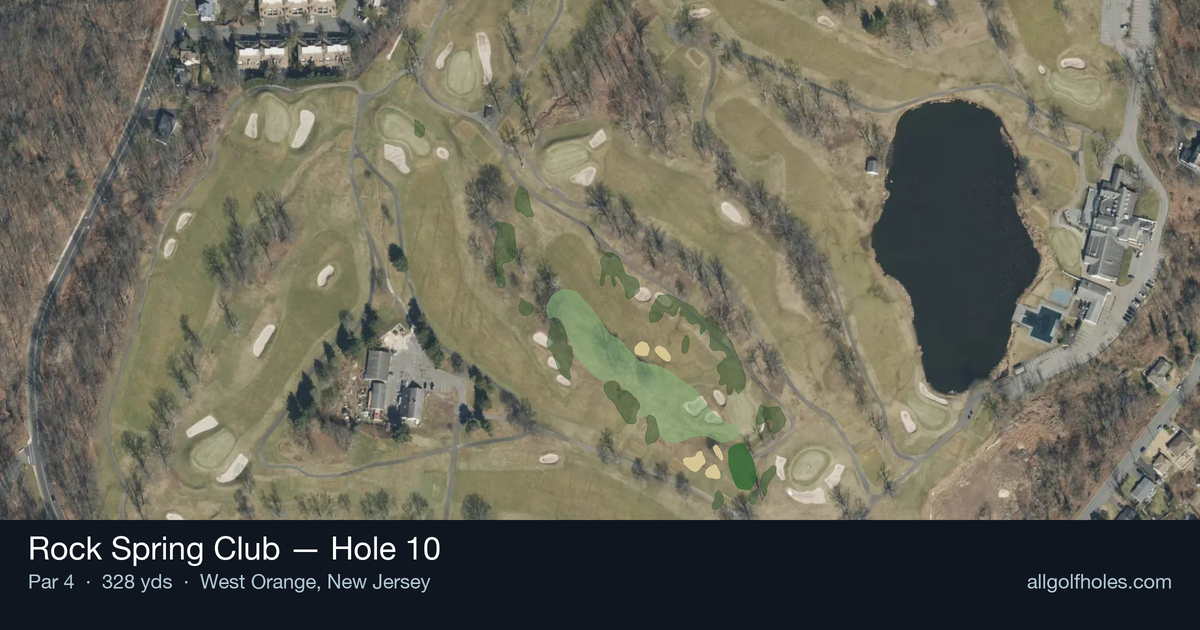 Hole 10 aerial at Rock Spring Club