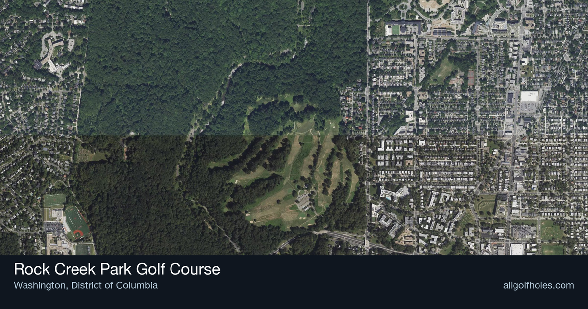 Rock Creek Park Golf Course aerial view