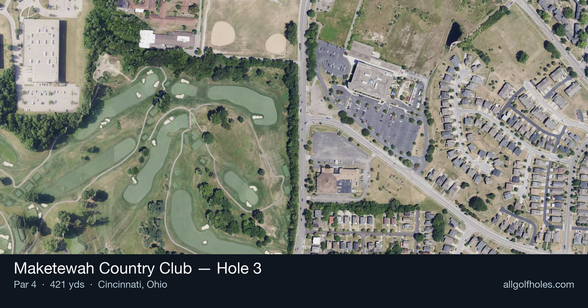 Hole 3 aerial at Maketewah Country Club