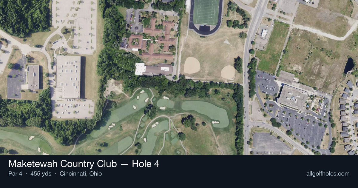 Hole 4 aerial at Maketewah Country Club