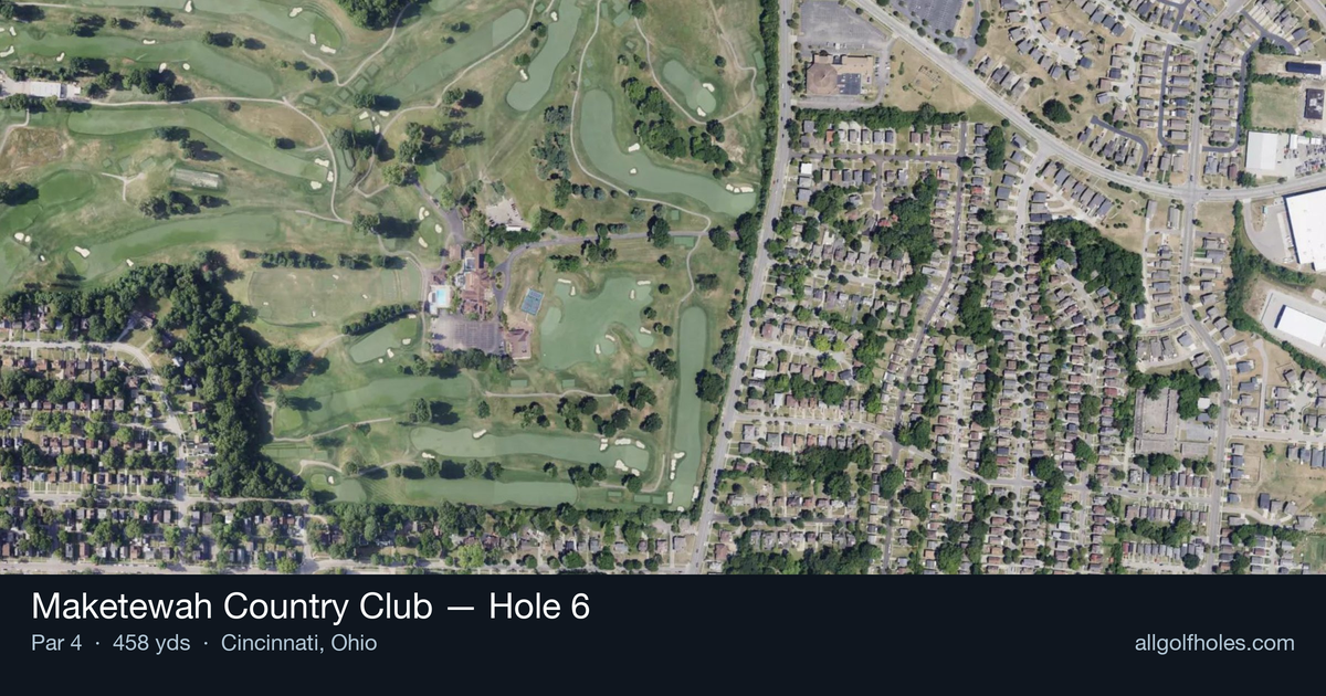 Hole 6 aerial at Maketewah Country Club